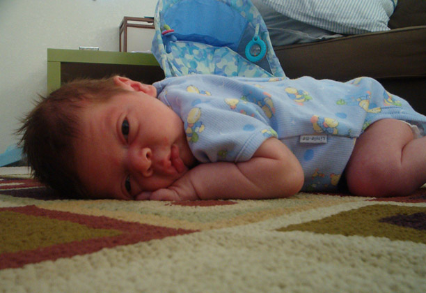 ryland on floor